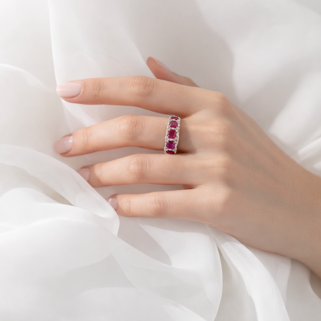 Rouge Royale Ruby & Diamond Band