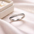 Twisted Blue Sapphire & Diamond Ring