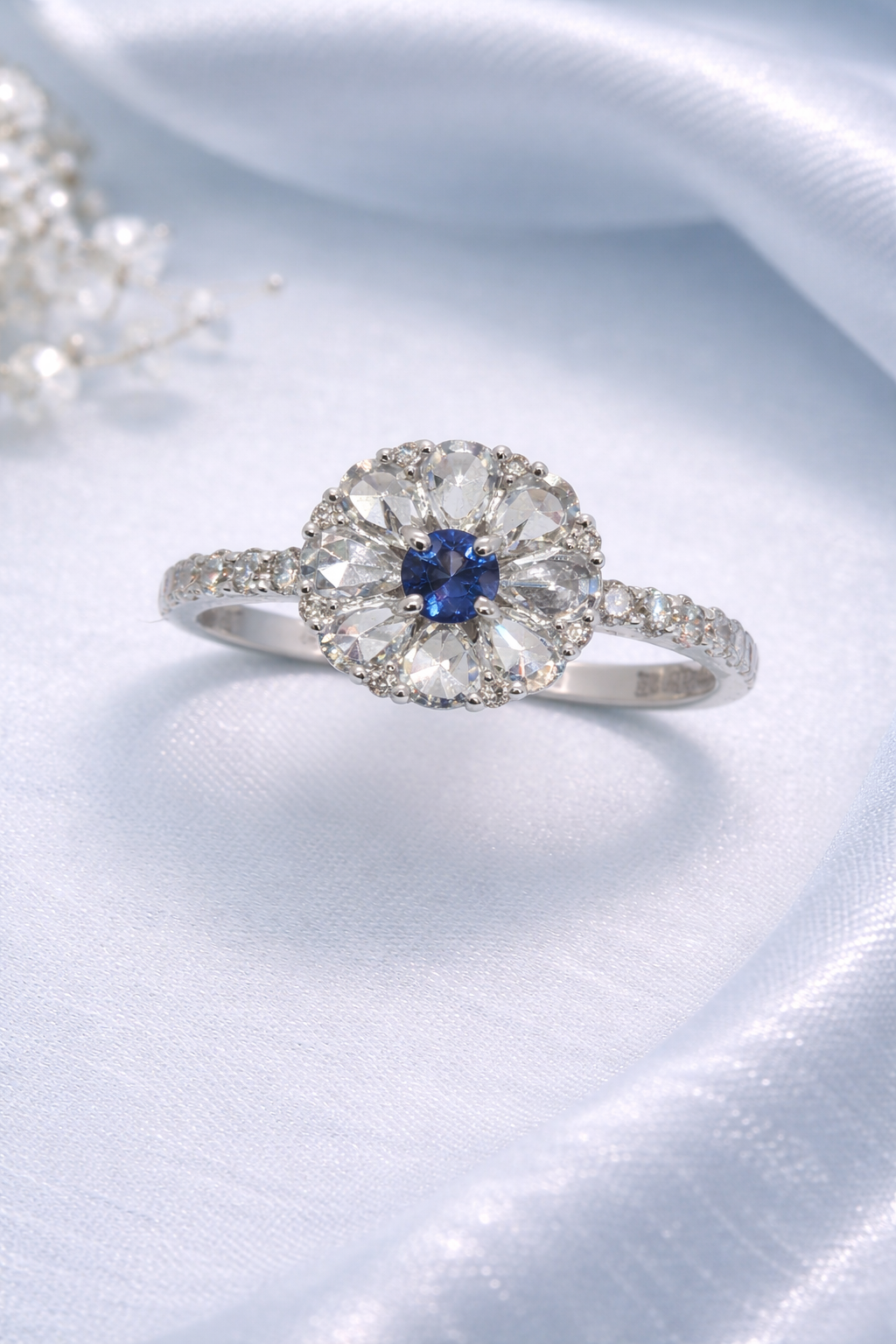 Celeste Bloom Sapphire & Diamond Ring